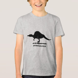 Spinosaurus-Dinosaur-Silhouette Tri-Blend Shirt