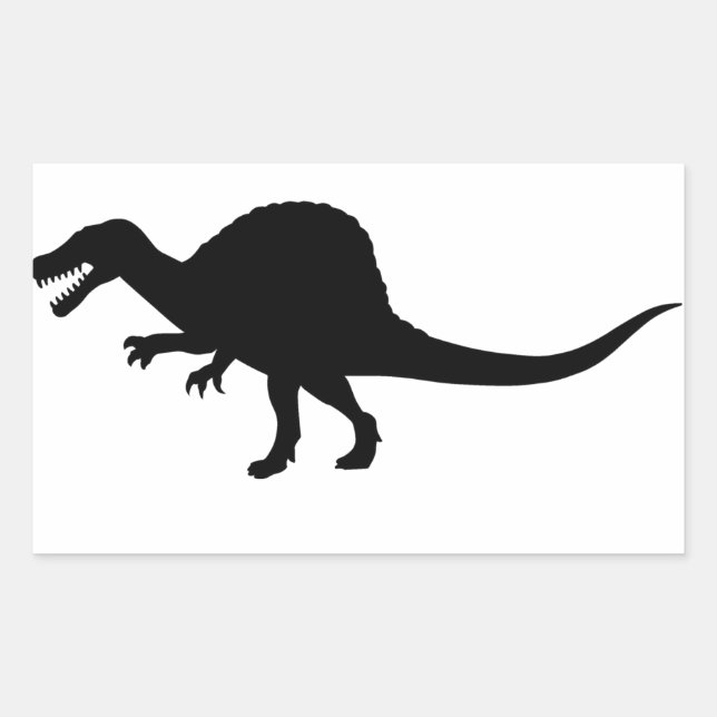 Spinosaurus Dinosaurier Rechteckiger Aufkleber (Vorderseite)