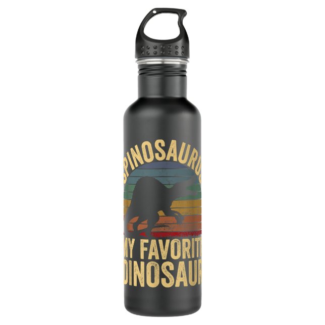Spinosaurus ist mein Lieblings-Dinosaurier - Dino  Edelstahlflasche (Vorderseite)