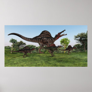 Spinosaurus Mutter Print Poster