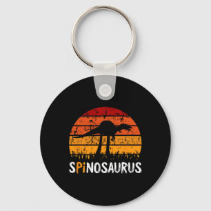 Spinosaurus Pi Day Retro Math Symbols Lehrerstuhl Schlüsselanhänger