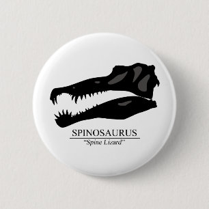 Spinosaurus Skull Button