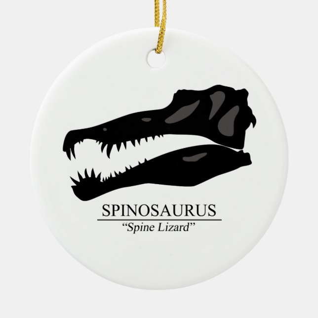 Spinosaurus Skull Keramik Ornament (Vorne)