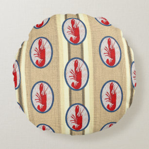 Spiny Rock Lobster Rundes Kissen