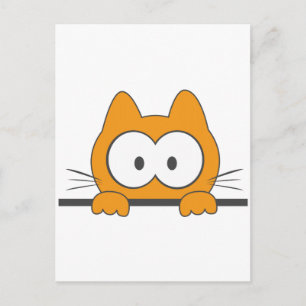 Spionatkatze Postkarte