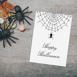 Spione Web Halloween Schwarz-weiße Weihnachtskarte