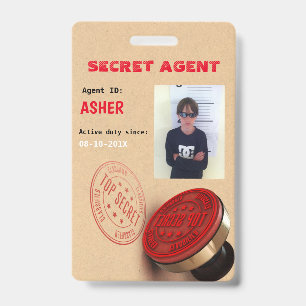 Spions-Party-geheimes Agent-Abzeichen Ausweis