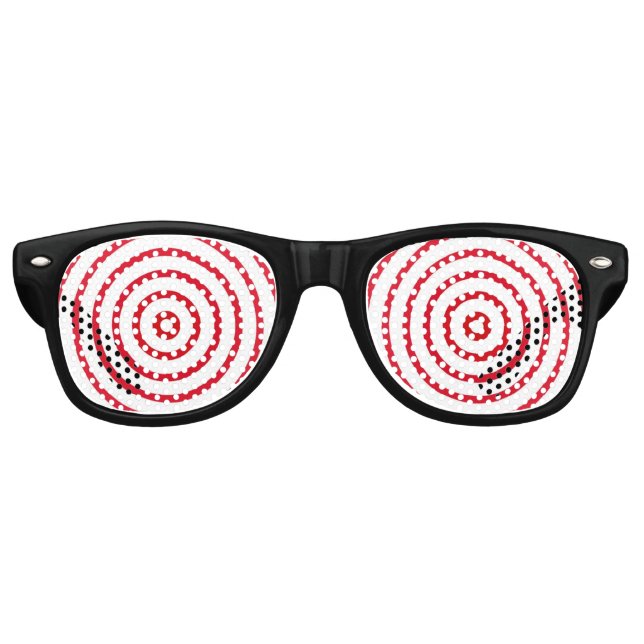 Spiraal Patroon Bril Sonnenbrille (Vorderseite)