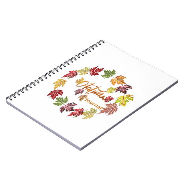 Spiral Autumn Journal Notizblock (Linke Seite)