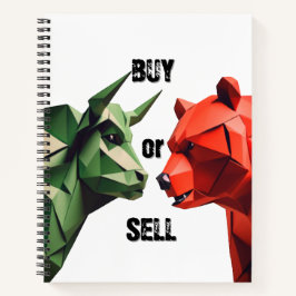 Spiral Bull vs. Bear Market Struggle Notebook Notizbuch