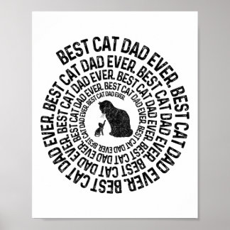 Spiral Cat Daddy - Bester Cat Dad Daddy Ever Spira Poster