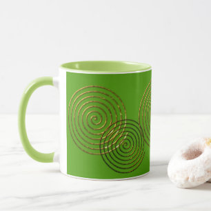 Spiral Celtic Symbol Gold Metallische Tasse
