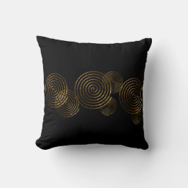 Spiral Celtic Symbol Gold metallisches Drehkissen Kissen