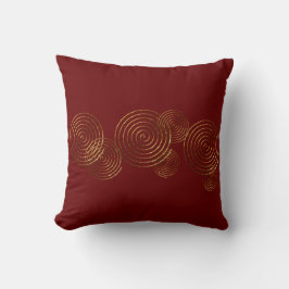 Spiral Celtic Symbol Gold metallisches Drehkissen Kissen