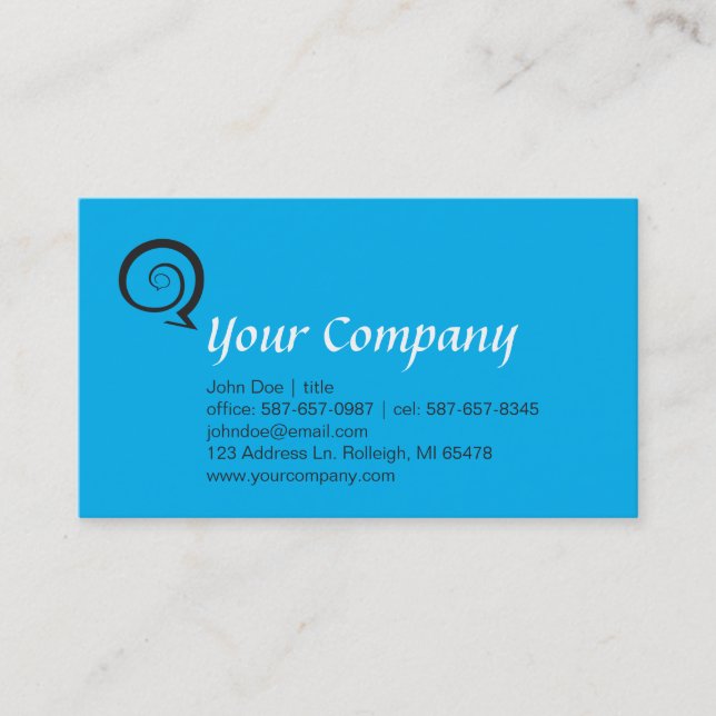 Spiral-Chat Visitenkarte (Vorderseite)