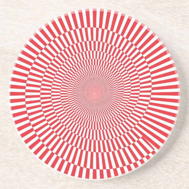 Spiral-Checkerboard-Untersetzer Getränkeuntersetzer (Vorne)