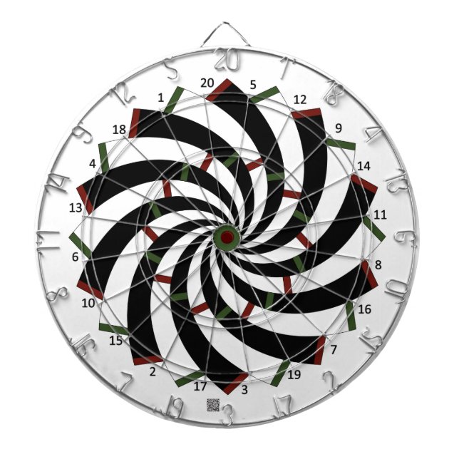 Spiral Dartscheibe gespiegelte Version (vorne)