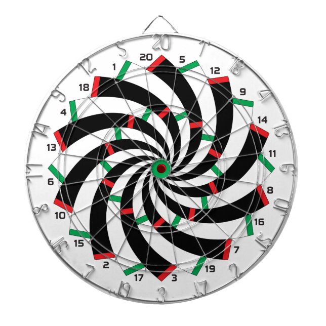 Spiral Dartscheibe gespiegelte Version (vorne)