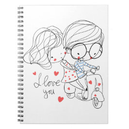 Spiral Foto Notebook (80 Seiten B&W) Notizblock