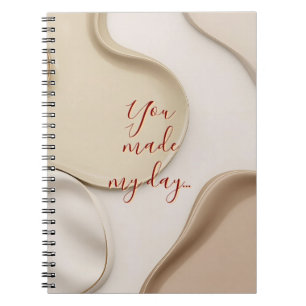 Spiral-Foto-Notebook in stylischer Grafik Notizblock