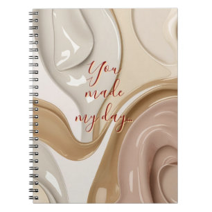 Spiral-Foto-Notebook in stylischer Grafik Notizblock