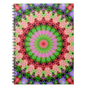 Spiral Foto Notebook Mandala rundes Muster kaleid Notizblock