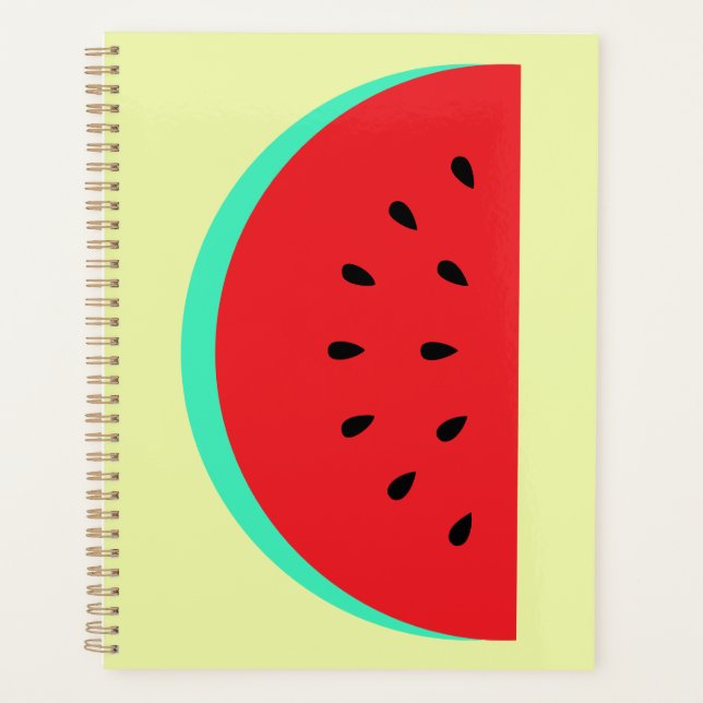 Spiral-Foto-Notebook mit Melone Planer (Vorderseite)
