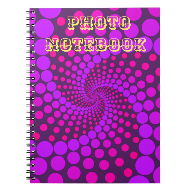 Spiral Foto Notebook mit Whimsical Beautiful Des Notizblock (Vorderseite)