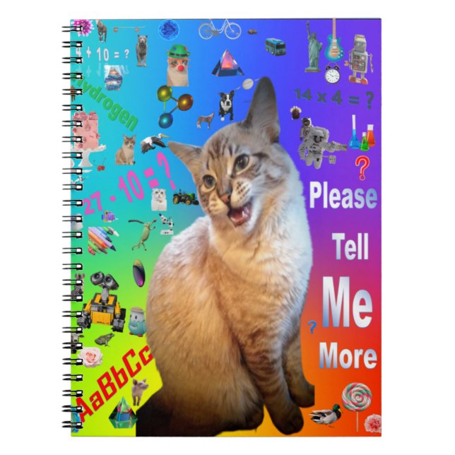Spiral Foto Notebook Ragdoll Cat Learning Notizblock (Vorderseite)