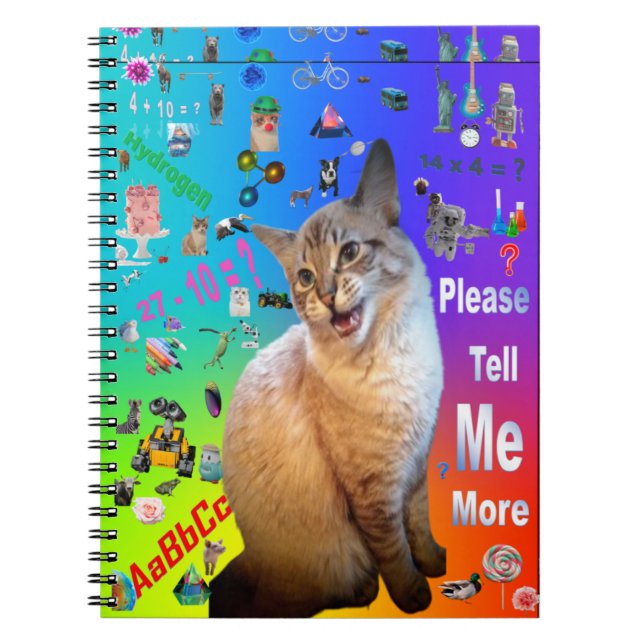 Spiral Foto Notebook Ragdoll Cat Notizblock (Vorderseite)