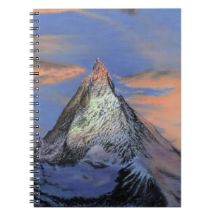Spiral Foto Notebook - "The Matterhorn at Sunset" Notizblock