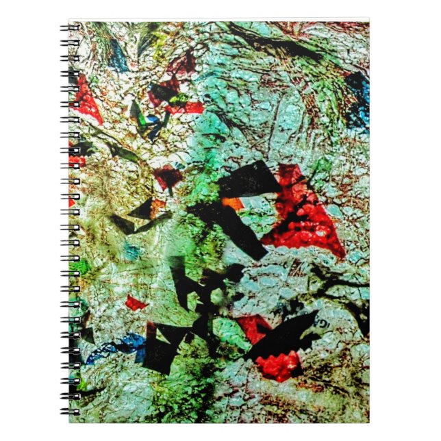 Spiral Foto Notebook weich abstrakt gerecycelt Notizblock (Vorderseite)
