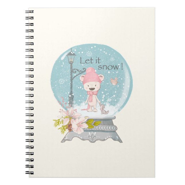 Spiral Fotonotizbuch  - Let it snow Notizblock (Vorderseite)
