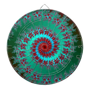 Spiral Fraktal Dart Board Dartscheibe