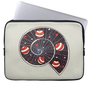 Spiral Galaxy Beach Ball Planets Funny Astronomie Laptopschutzhülle