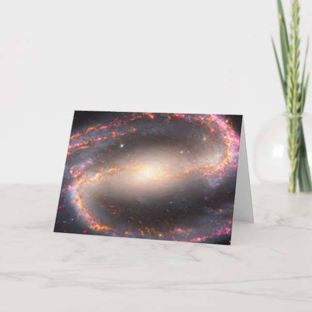 Spiral Galaxy Ngc 1300. Karte (Vorderseite)