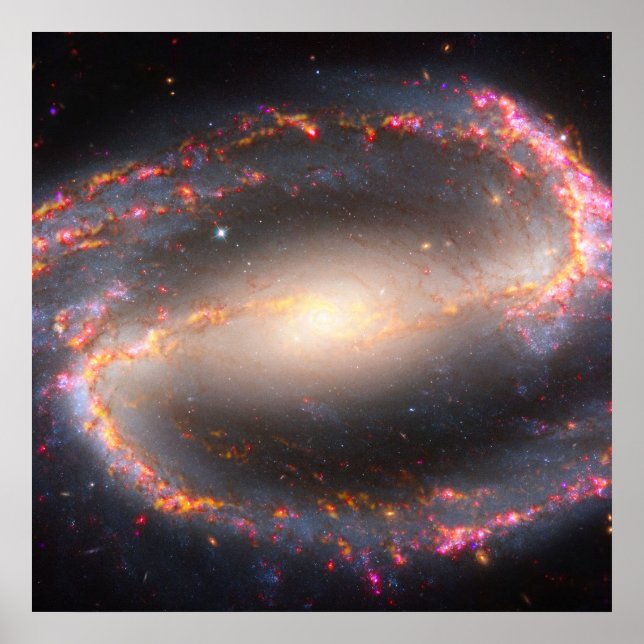 Spiral Galaxy Ngc 1300. Poster (Vorne)