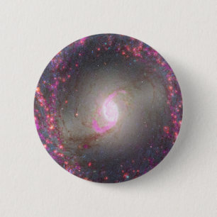 Spiral Galaxy Ngc 3351. Button