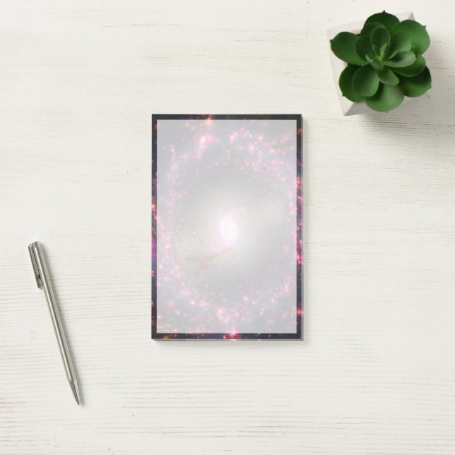 Spiral Galaxy Ngc 3351. Post-it Klebezettel (Büro)