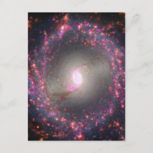 Spiral Galaxy Ngc 3351. Postkarte