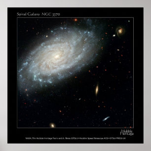 Spiral Galaxy NGC 3370 Poster