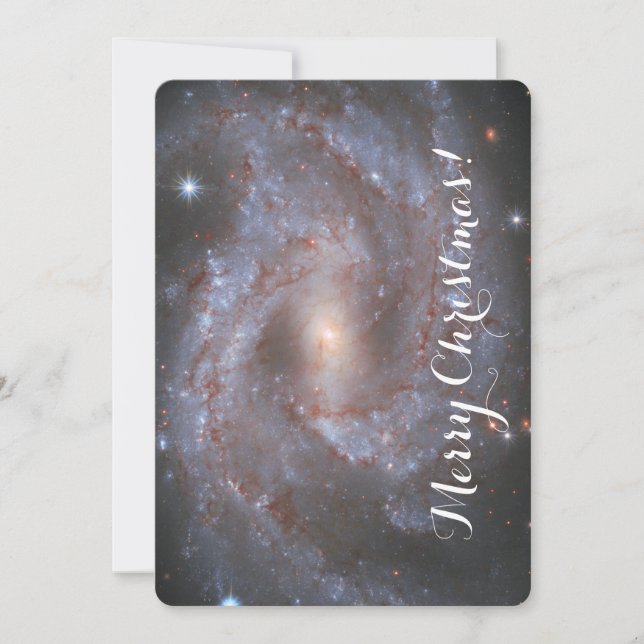 Spiral Galaxy NGC 6946 Joyeuse carte de Noël (Devant)
