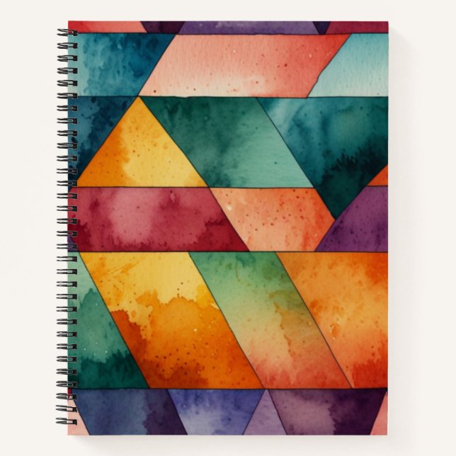 Spiral GEOMETRY Notebook Notizbuch (Vorderseite)