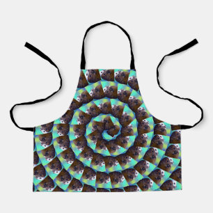 Spiral-Guinea-Muster, Kinder Full Print Schürze