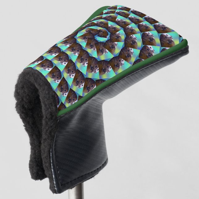 Spiral Guinea Pig Pattern, Golf Headcover (3/4 Vorderseite)