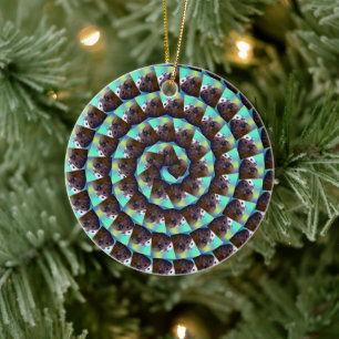 Spiral Guinea Pig Pattern, Keramik Ornament
