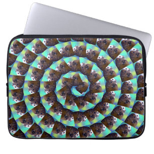 Spiral Guinea Pig Pattern, Laptopschutzhülle