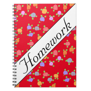 Spiral Hausaufgaben Notebook Notizblock