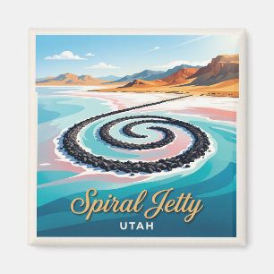Spiral Jetty Rozel Utah Magnet