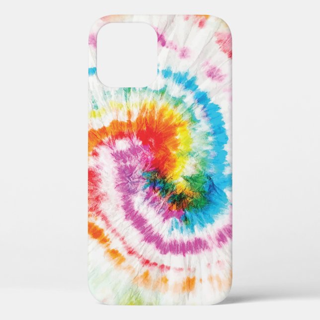 Spiral-Krawatte, Regenbogenförmige Muster Case-Mate iPhone Hülle (Rückseite)